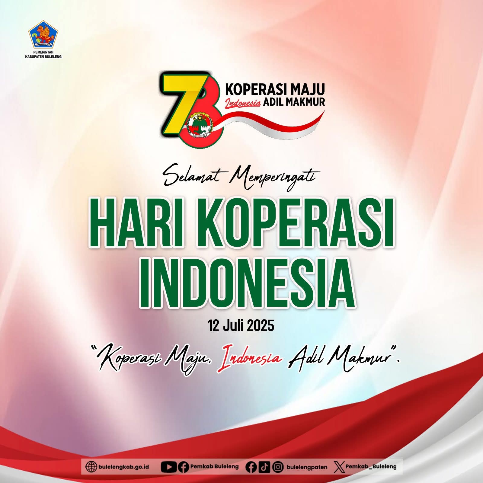 Hari Koperasi Indonesia Ke - 73
