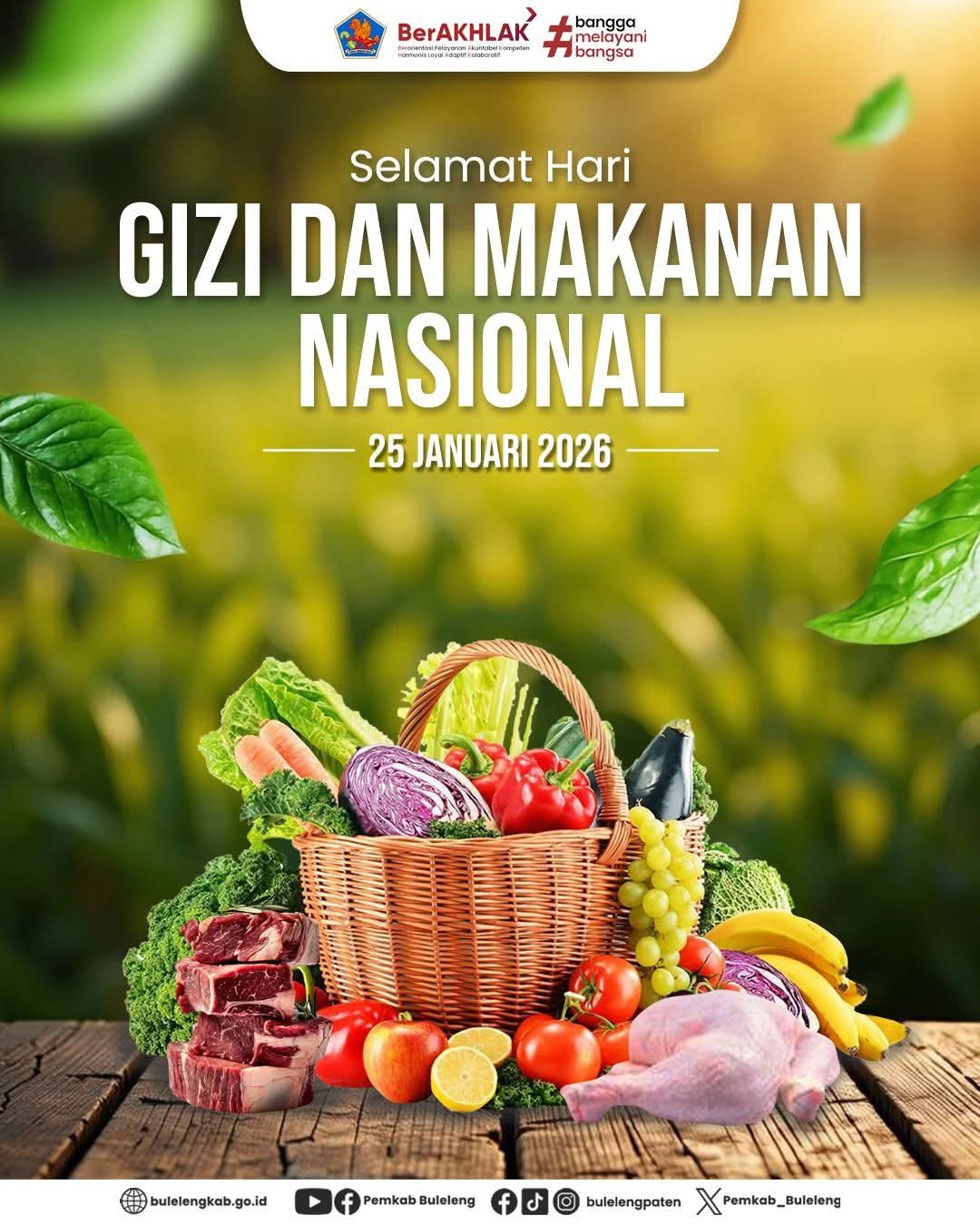 Selamat Hari Gizi dan Makanan Nasional