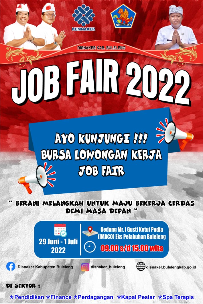 Catat! Ribuan Loker ke Luar Negeri akan Tersedia di Buleleng Job Fair 2022