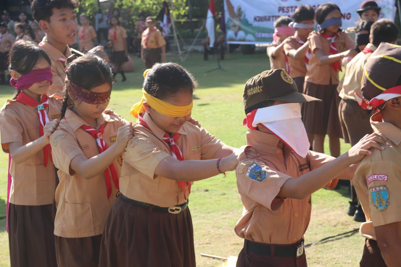 Kebersamaan dan Keceriaan Warnai Pesta Siaga 2024 Kwarran Buleleng