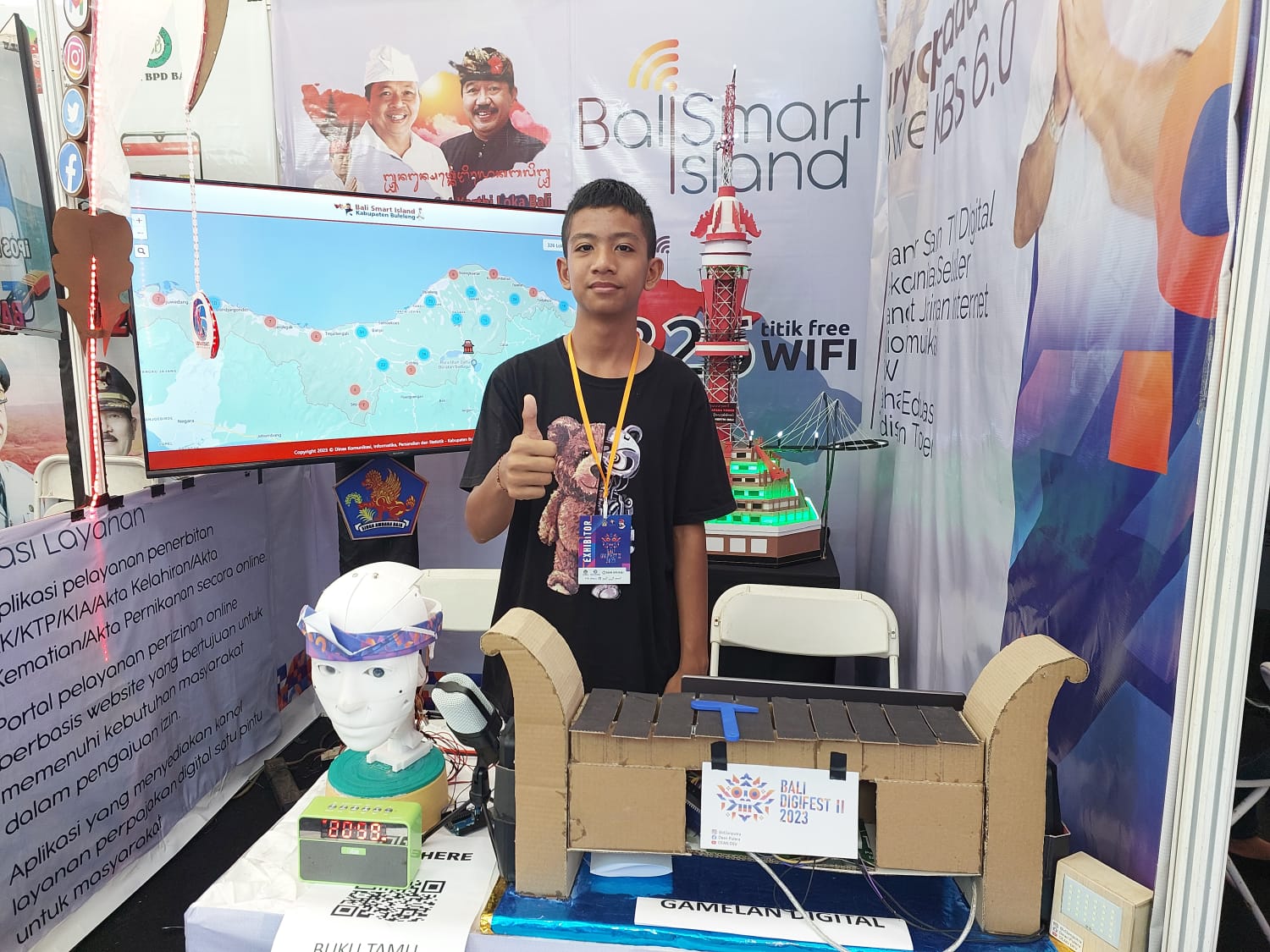Pelajar SMP Rancang Gamelan Digital dan DDBot, Pukau Pengunjung Bali Digifest II