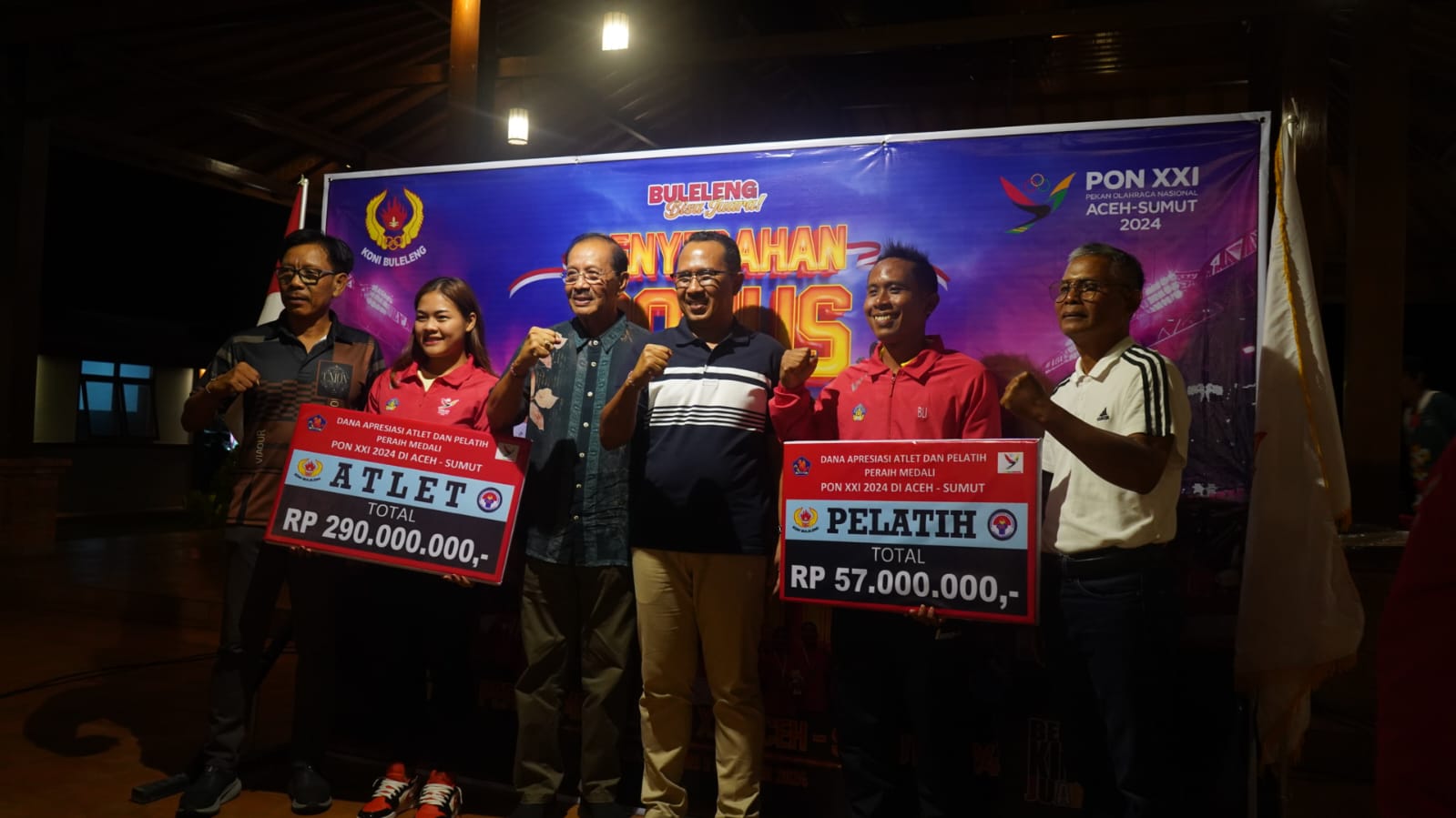 Pemkab Buleleng Berikan Bonus Untuk Atlet dan Pelatih Peraih Medali PON XXI