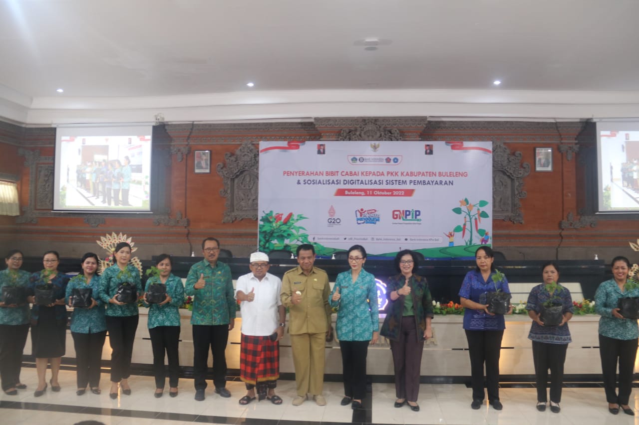 Pj Bupati Lihadnyana Apresiasi Program Pemberian Bibit Cabai Dari Bank Indonesia