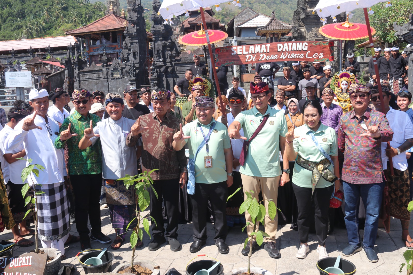 Sandiaga Uno : Desa Les Agar Siapkan Konsep Pariwisata Berbasis Pelestarian Lingkungan