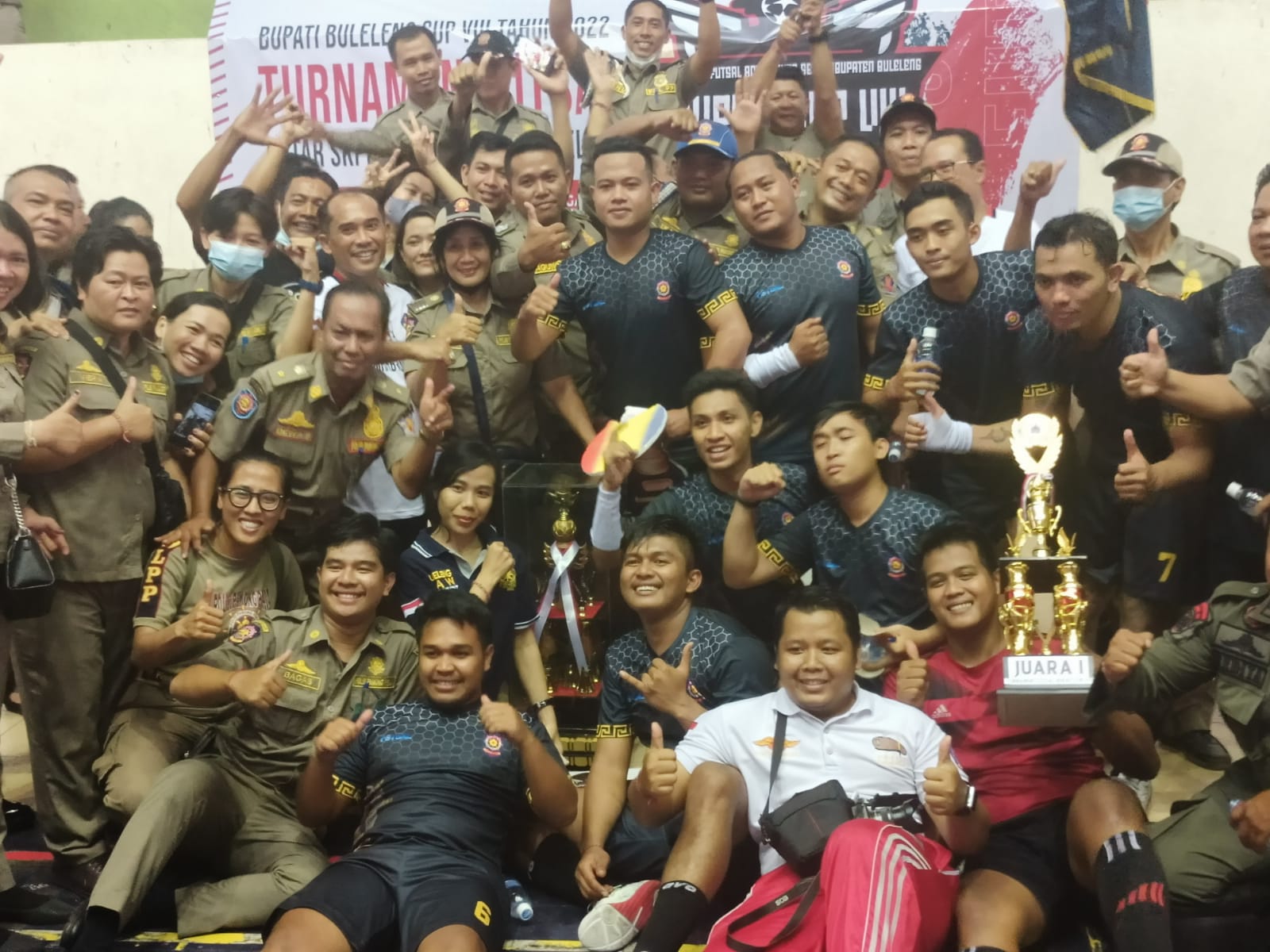 Satpol PP Buleleng Sabet Gelar Juara Bupati Buleleng Cup VIII