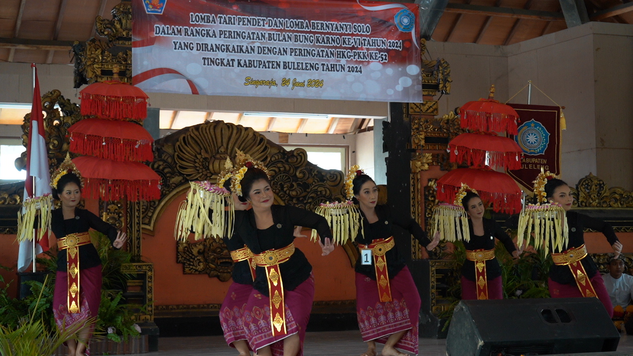 Semarak HKG ke-52 TP. PKK Buleleng Gelar Lomba Tari Pendet dan Bernyanyi Solo